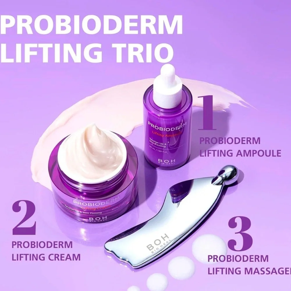 BIOHEAL BOH Probioderm Lifting Cream 50ml Special Set -Ampoule 7mL x 2each New